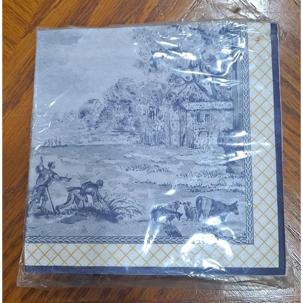New Spode by C.R.‎ Gibson GIALLO Paper Dinner Plates & Napkins